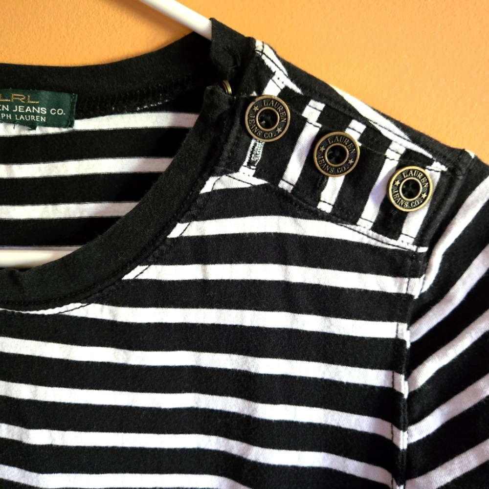 Lauren Ralph Lauren Striped Top, L (PTP=19")